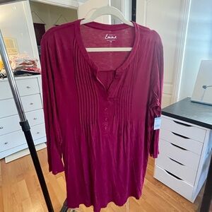 Burgundy simply Emma tunic size 1 X